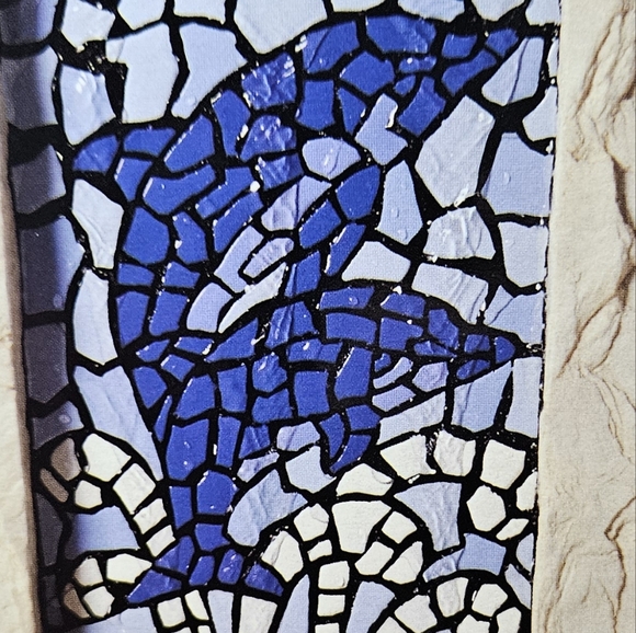 Mosaic Dolphin Fountain Spencer Gift New - Picture 6 of 7
